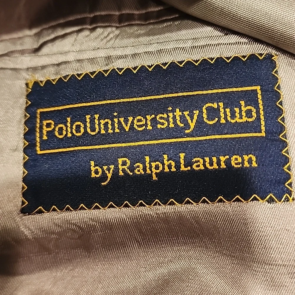 Vintage Polo University Club by Ralph Lauren Wool Herringbone Mens Vest